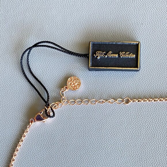 Butler FAC Rose Gold Prism Faceted Crystal Necklace NWT - Picture 7 of 9